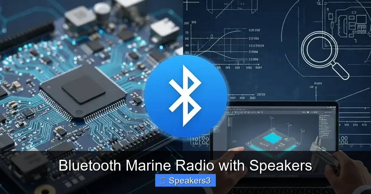Bluetooth Marine Radio with Speakers