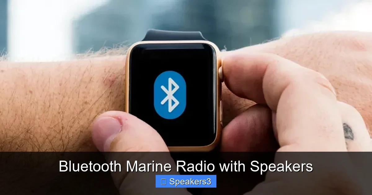 Bluetooth Marine Radio with Speakers