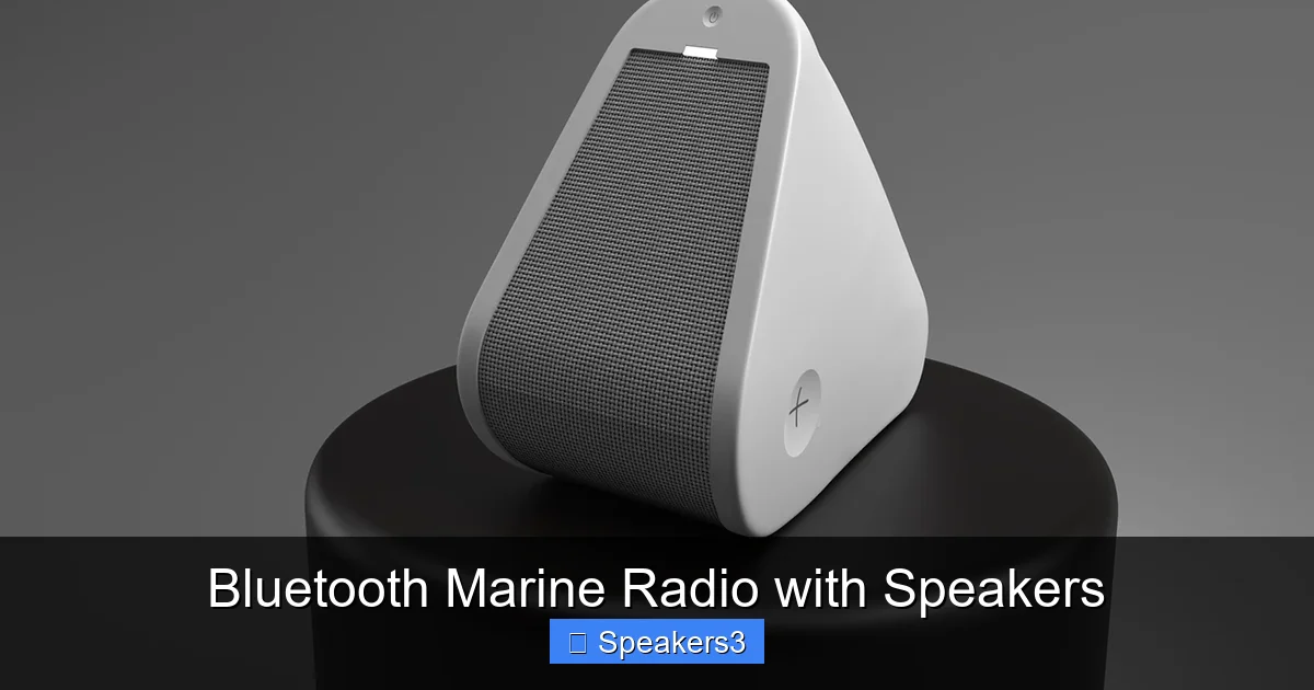 Bluetooth Marine Radio with Speakers