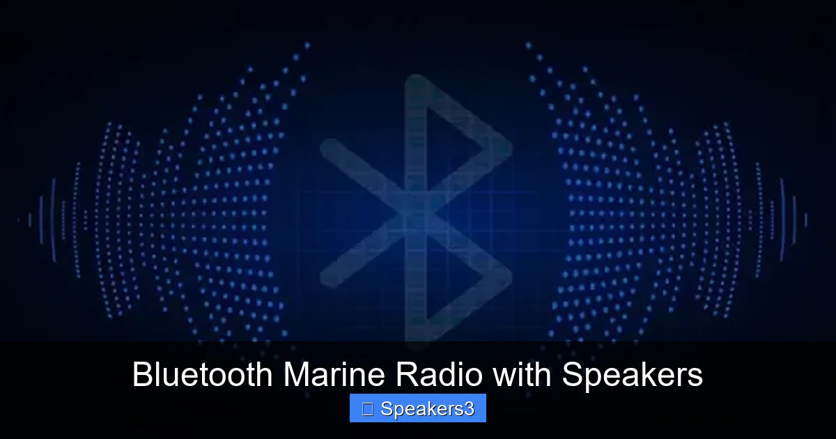 Bluetooth Marine Radio with Speakers