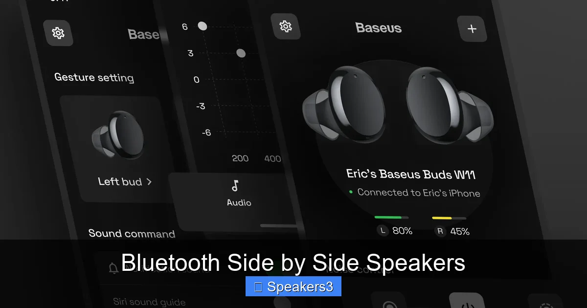 Bluetooth Side by Side Speakers