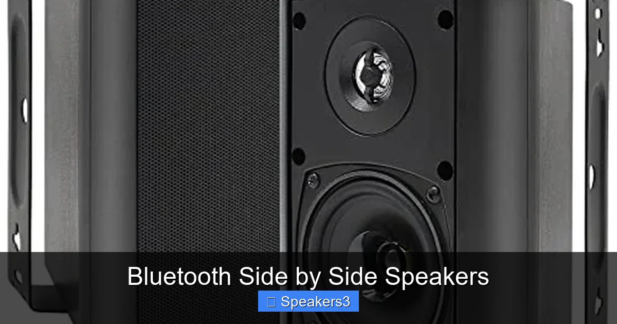 Bluetooth Side by Side Speakers