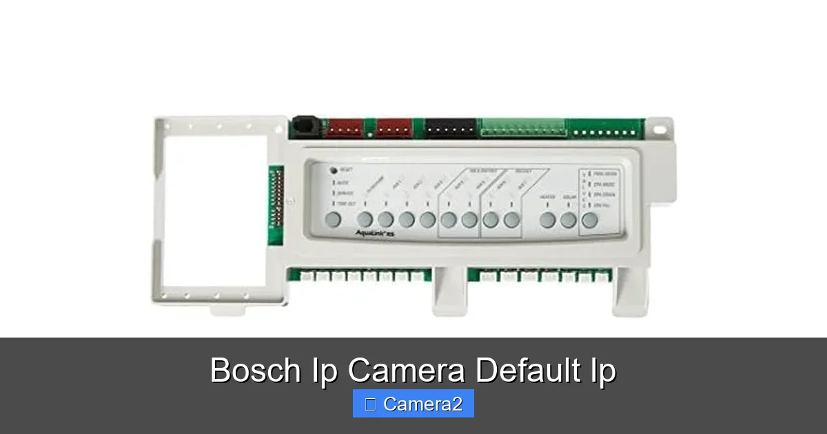 Bosch Ip Camera Default Ip
