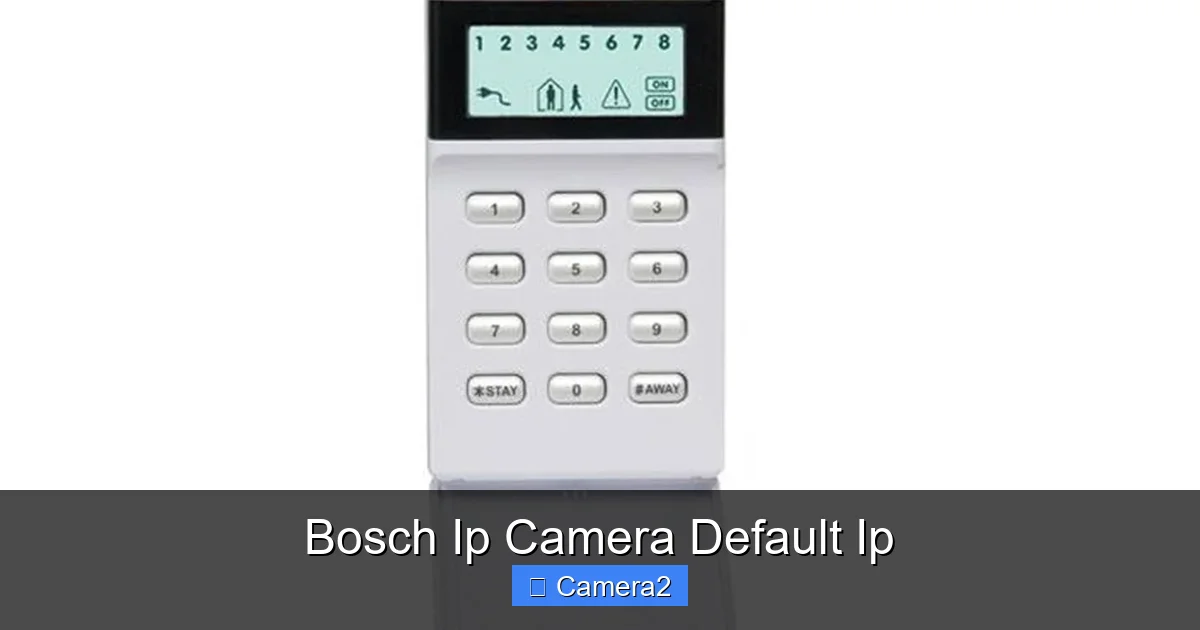 Bosch Ip Camera Default Ip