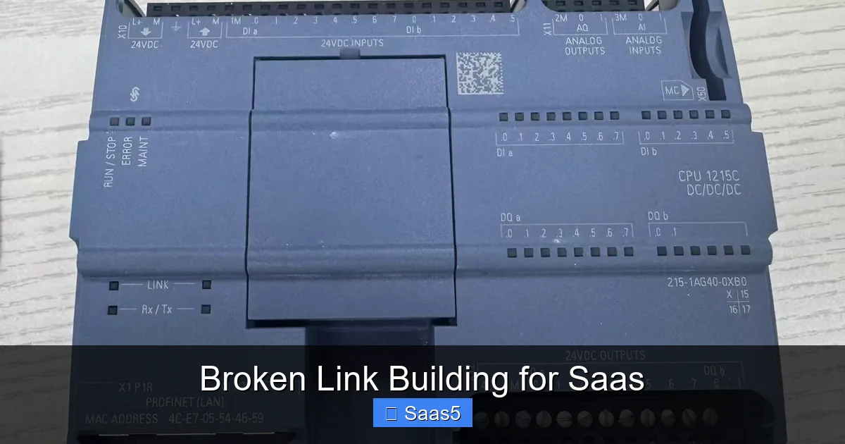Broken Link Building for Saas