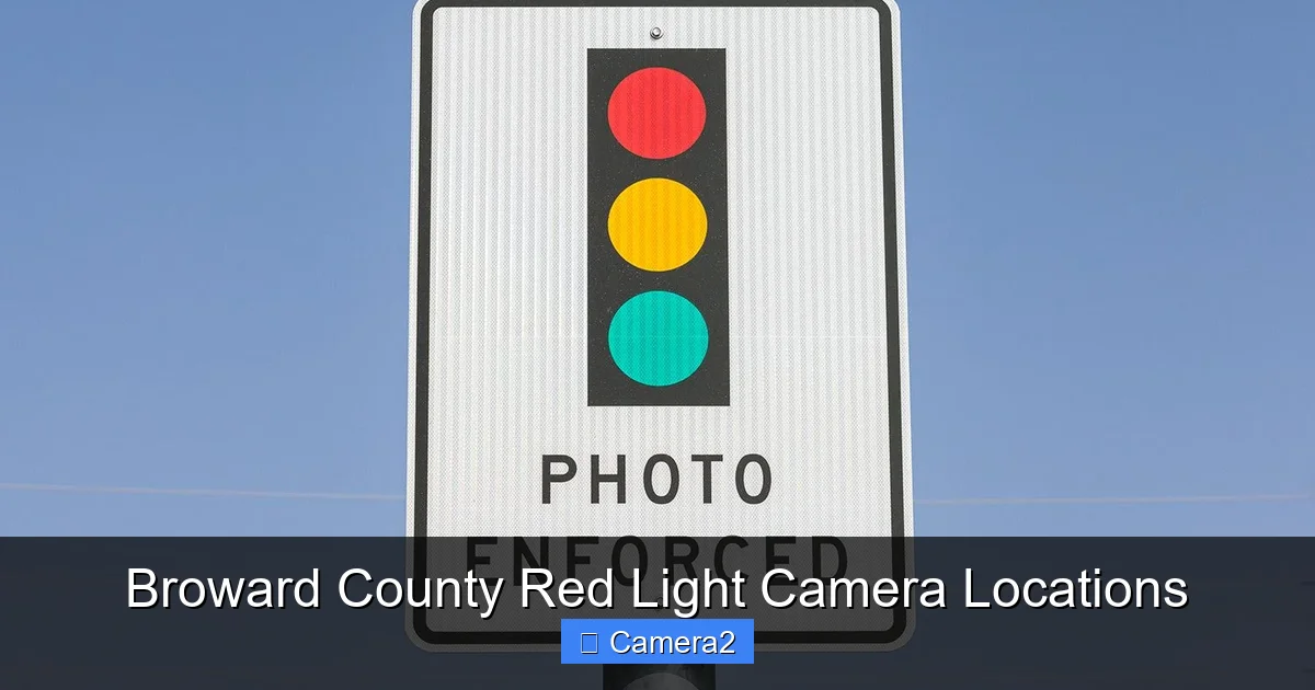 Broward County Red Light Camera Locations