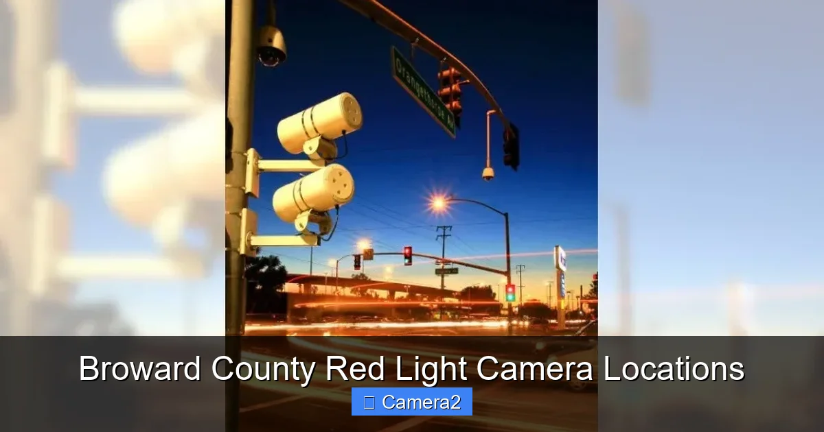 Broward County Red Light Camera Locations