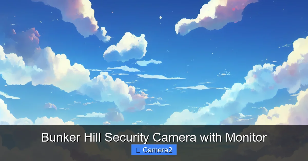 Bunker Hill Security Camera with Monitor