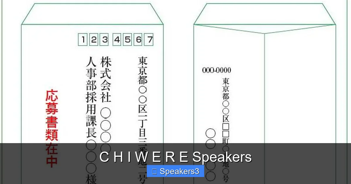 C H I W E R E Speakers
