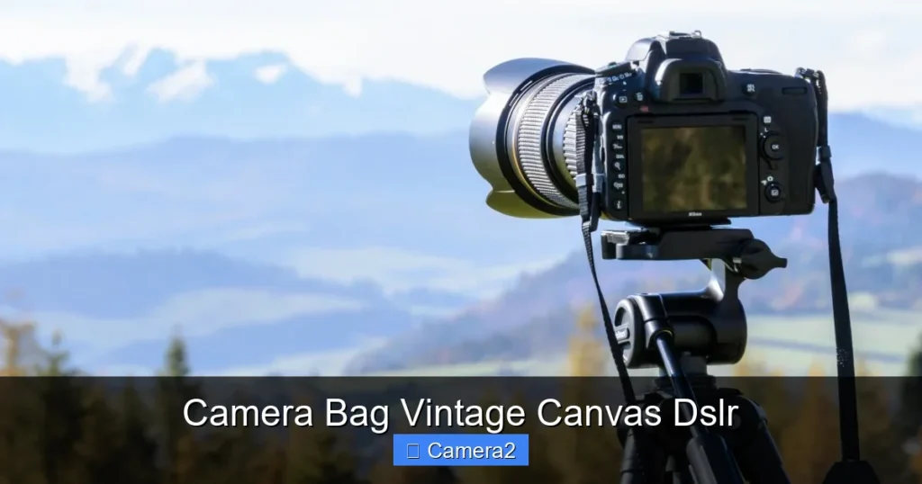 Camera Bag Vintage Canvas Dslr