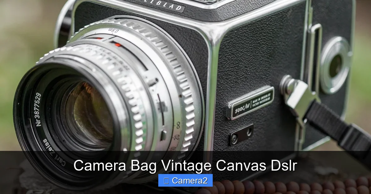 Camera Bag Vintage Canvas Dslr