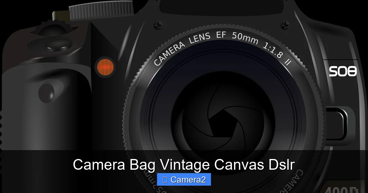 Camera Bag Vintage Canvas Dslr
