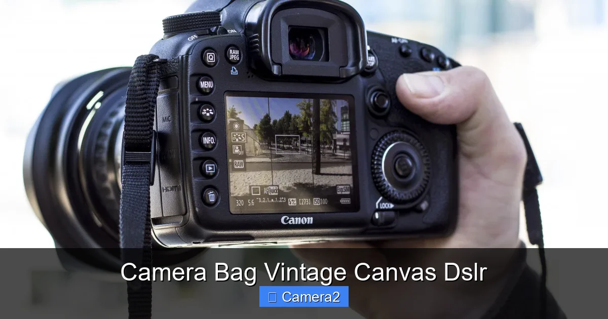Camera Bag Vintage Canvas Dslr