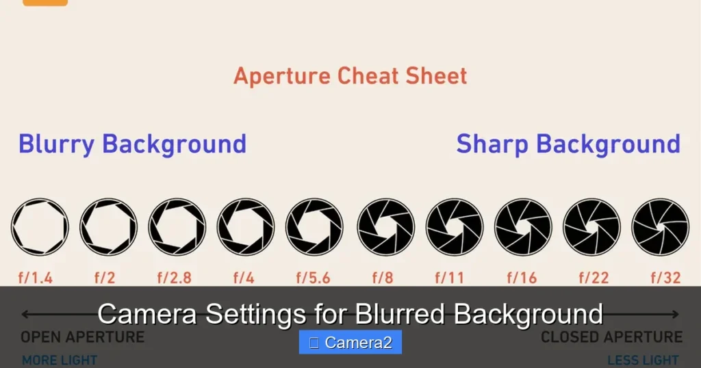 Camera Settings for Blurred Background