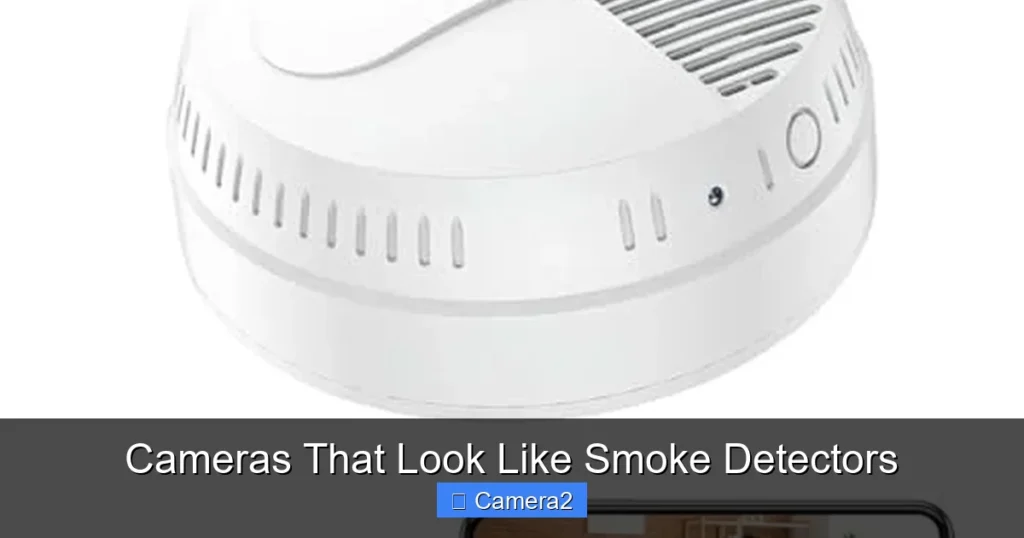 Cameras That Look Like Smoke Detectors