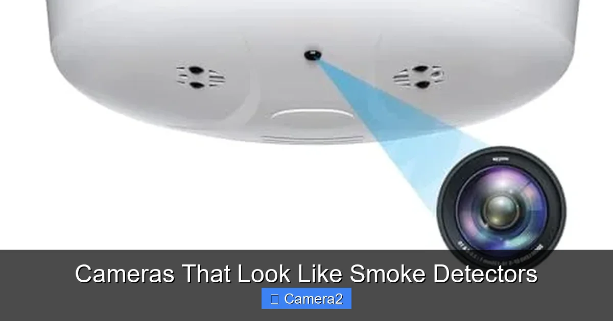 Cameras That Look Like Smoke Detectors