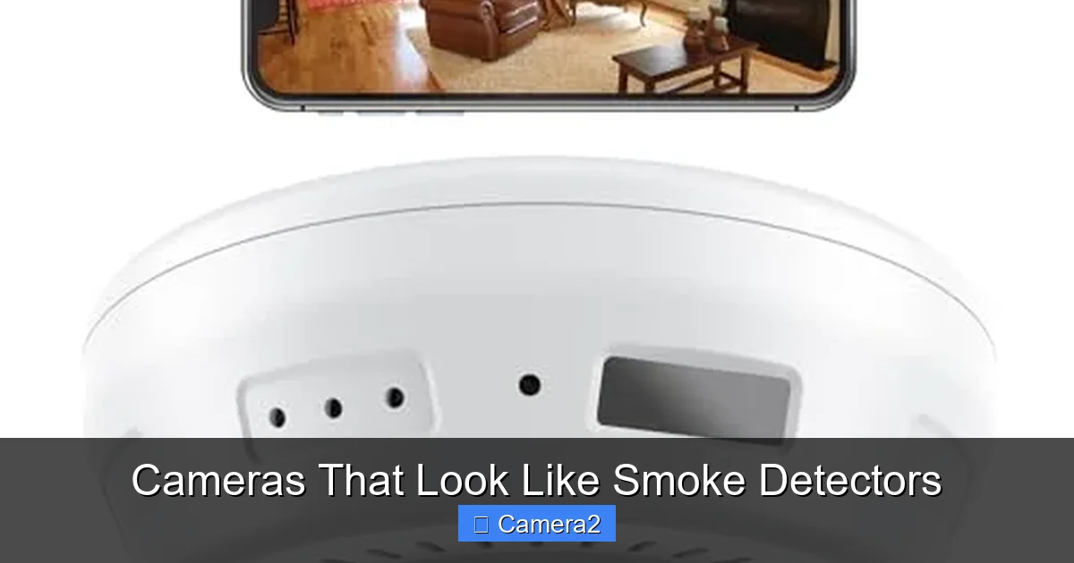 Cameras That Look Like Smoke Detectors