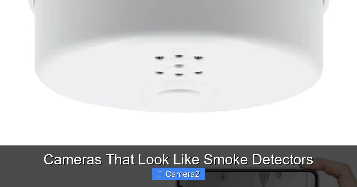 Cameras That Look Like Smoke Detectors