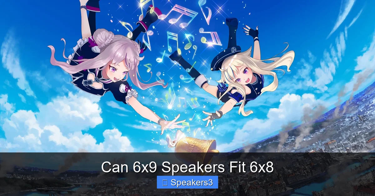 Can 6x9 Speakers Fit 6x8