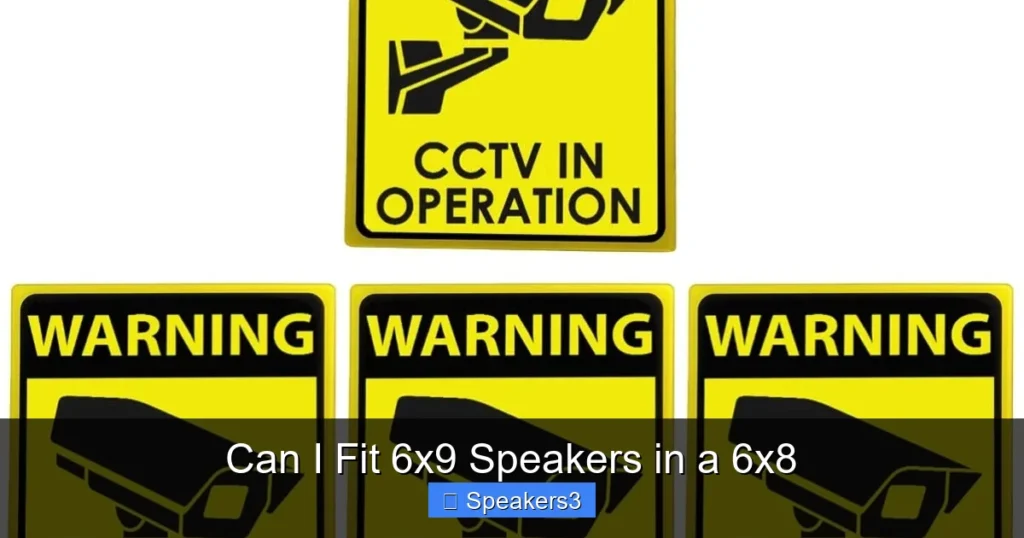 Can I Fit 6x9 Speakers in a 6x8