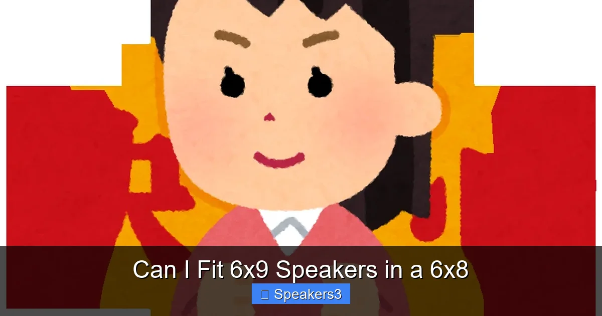 Can I Fit 6x9 Speakers in a 6x8