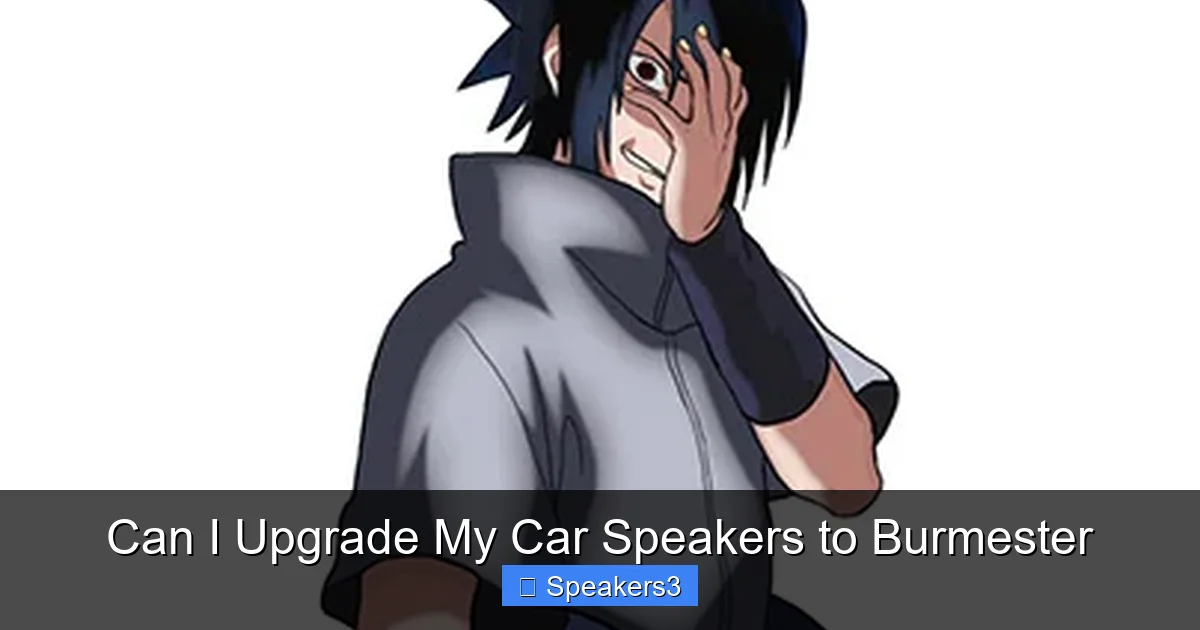 Can I Upgrade My Car Speakers to Burmester