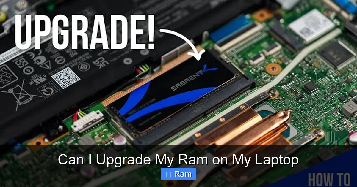 Can I Upgrade My Ram on My Laptop