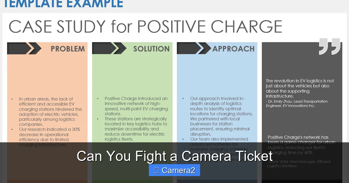 Can You Fight a Camera Ticket