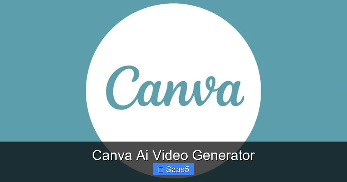 Canva Ai Video Generator