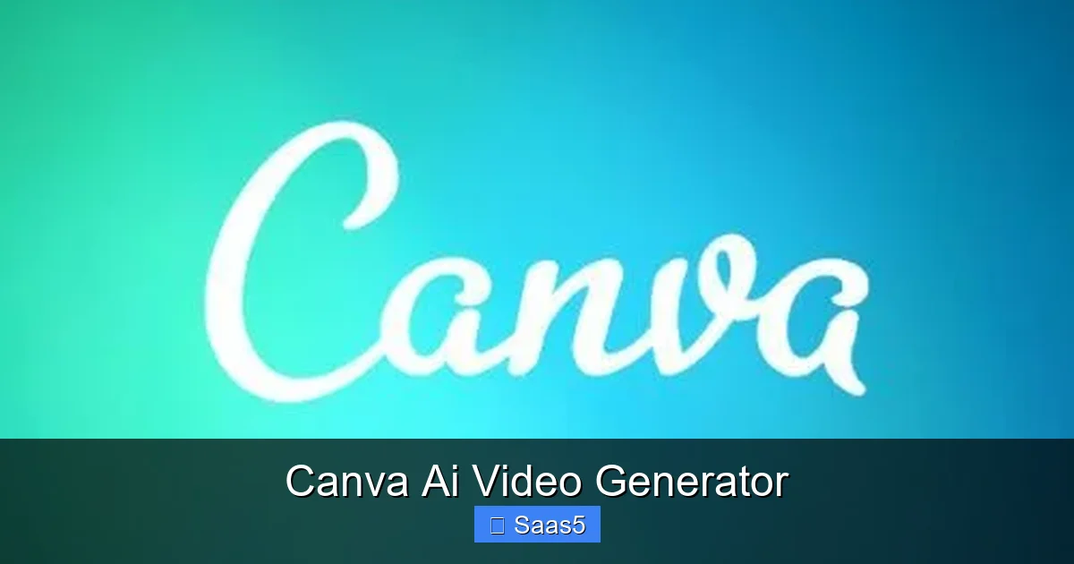 Canva Ai Video Generator