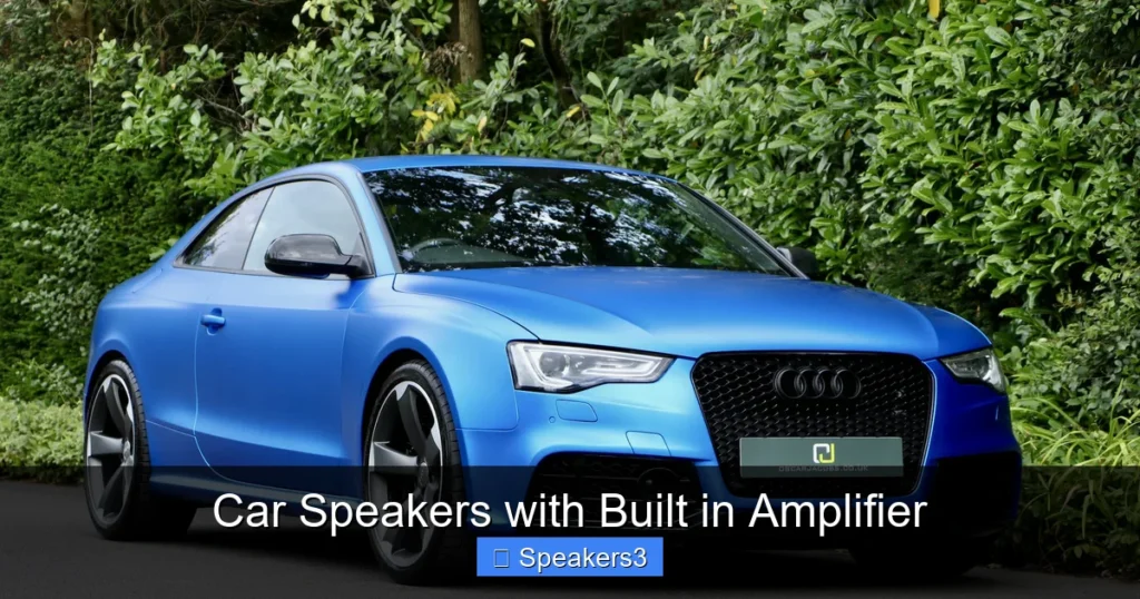Car Speakers with Built in Amplifier