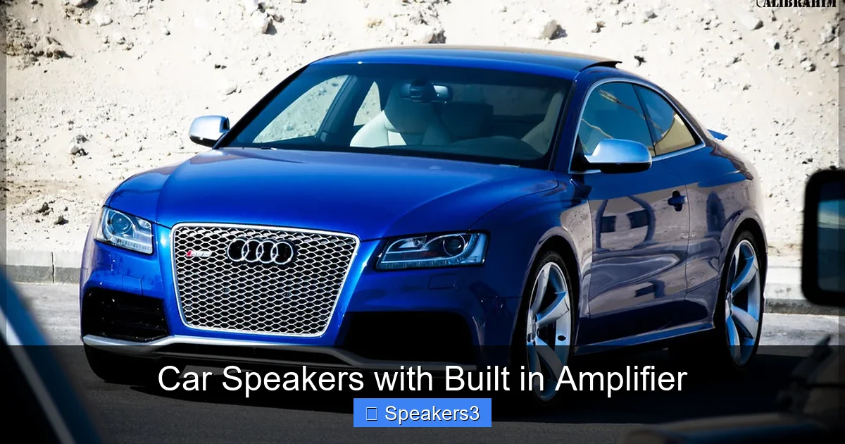 Car Speakers with Built in Amplifier