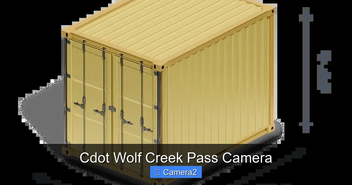 Cdot Wolf Creek Pass Camera
