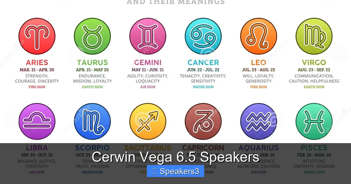 Cerwin Vega 6.5 Speakers