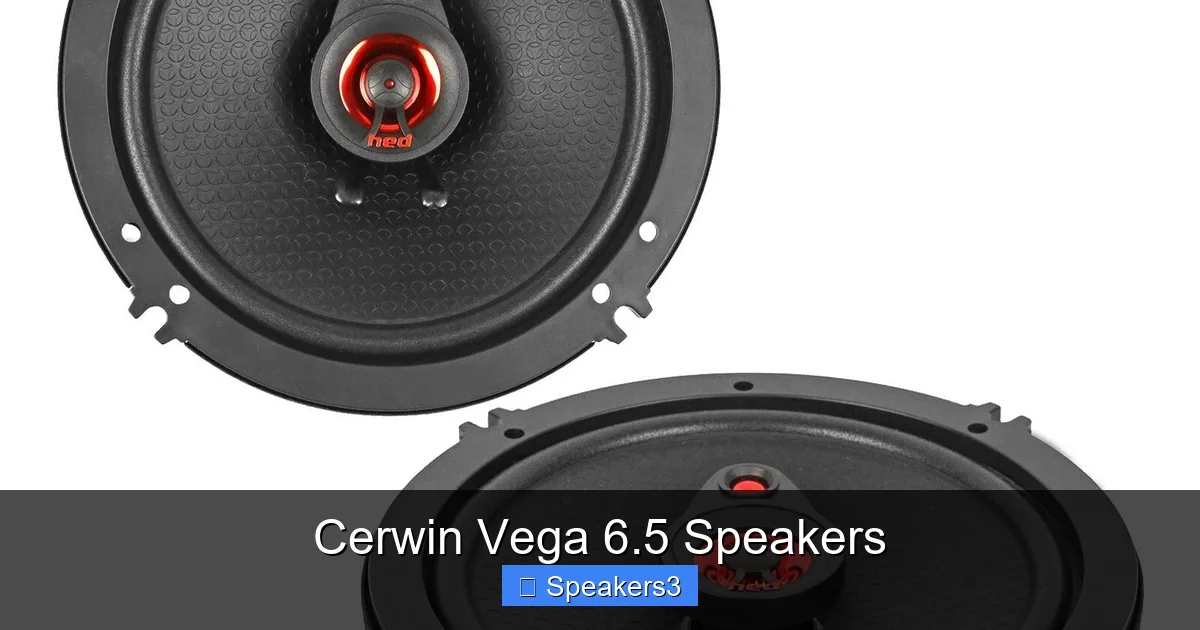 Cerwin Vega 6.5 Speakers