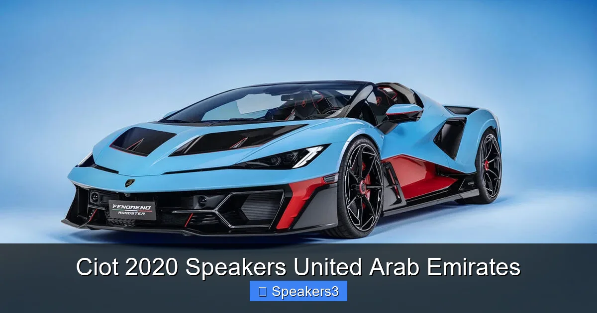 Ciot 2020 Speakers United Arab Emirates
