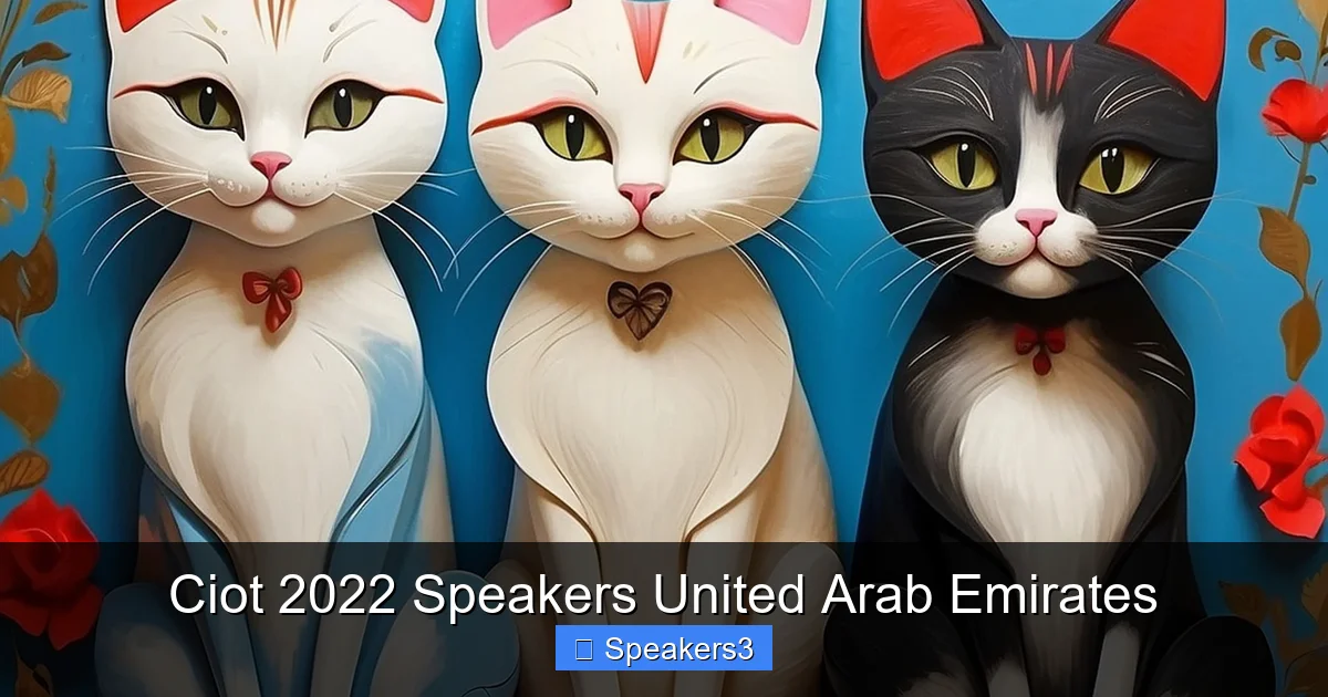 Ciot 2022 Speakers United Arab Emirates