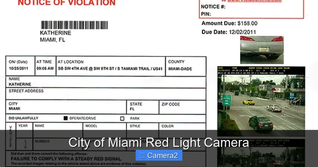 City of Miami Red Light Camera
