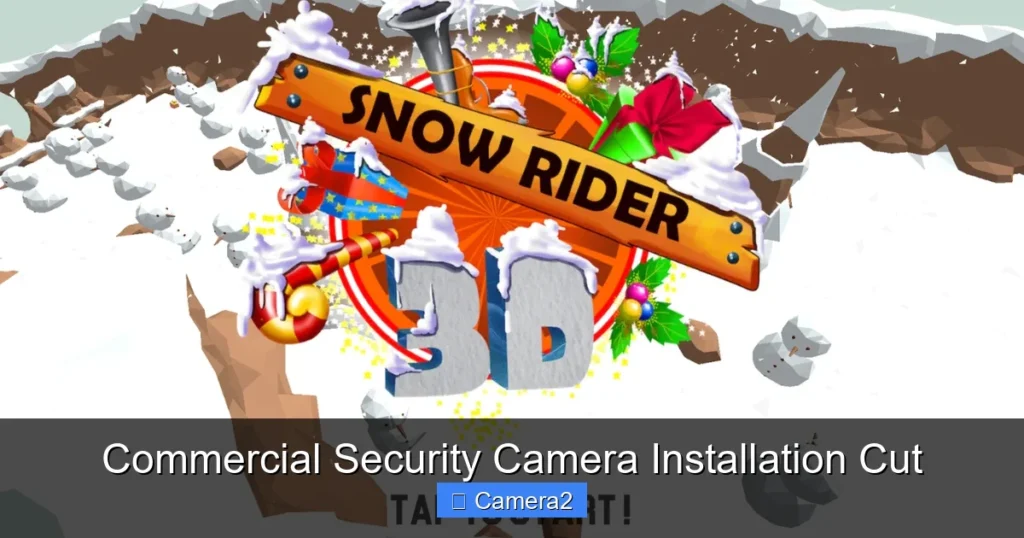 Commercial Security Camera Installation Cut