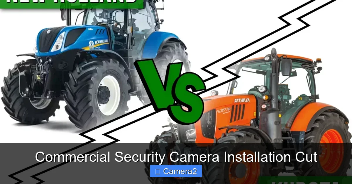 Commercial Security Camera Installation Cut