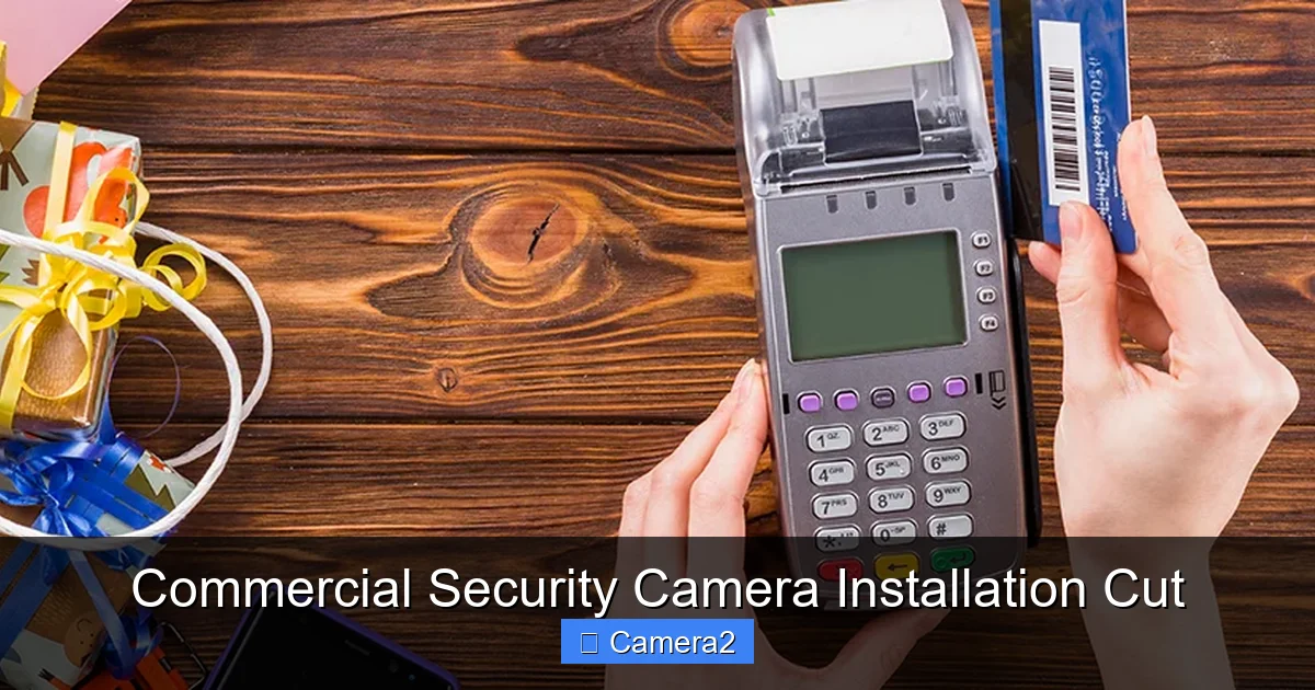 Commercial Security Camera Installation Cut