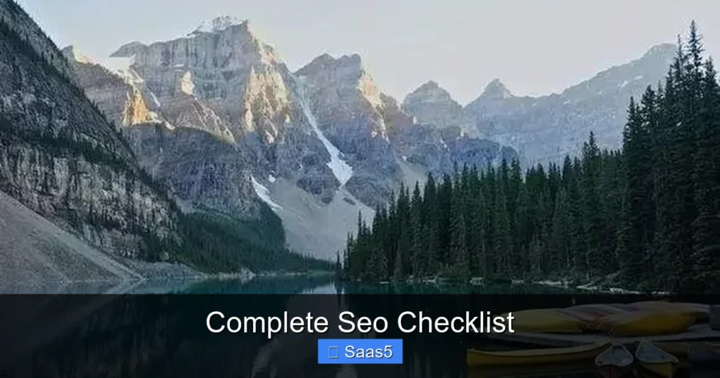 Complete Seo Checklist