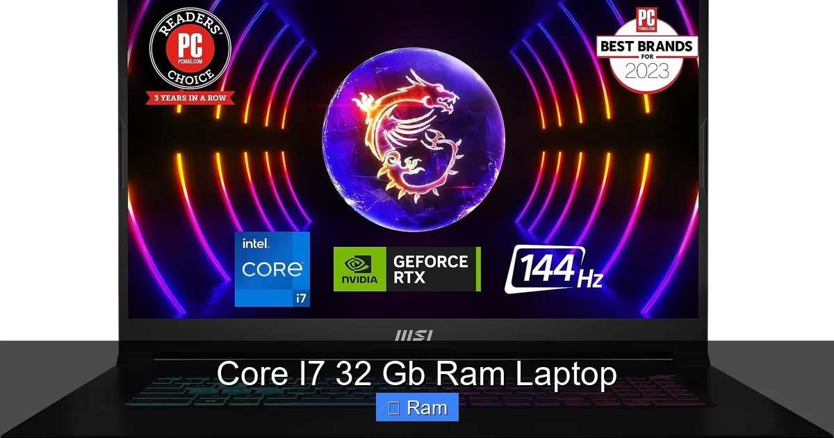 Core I7 32 Gb Ram Laptop