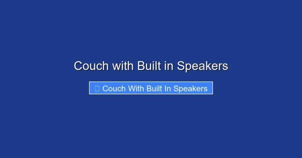 Couch with Built in Speakers