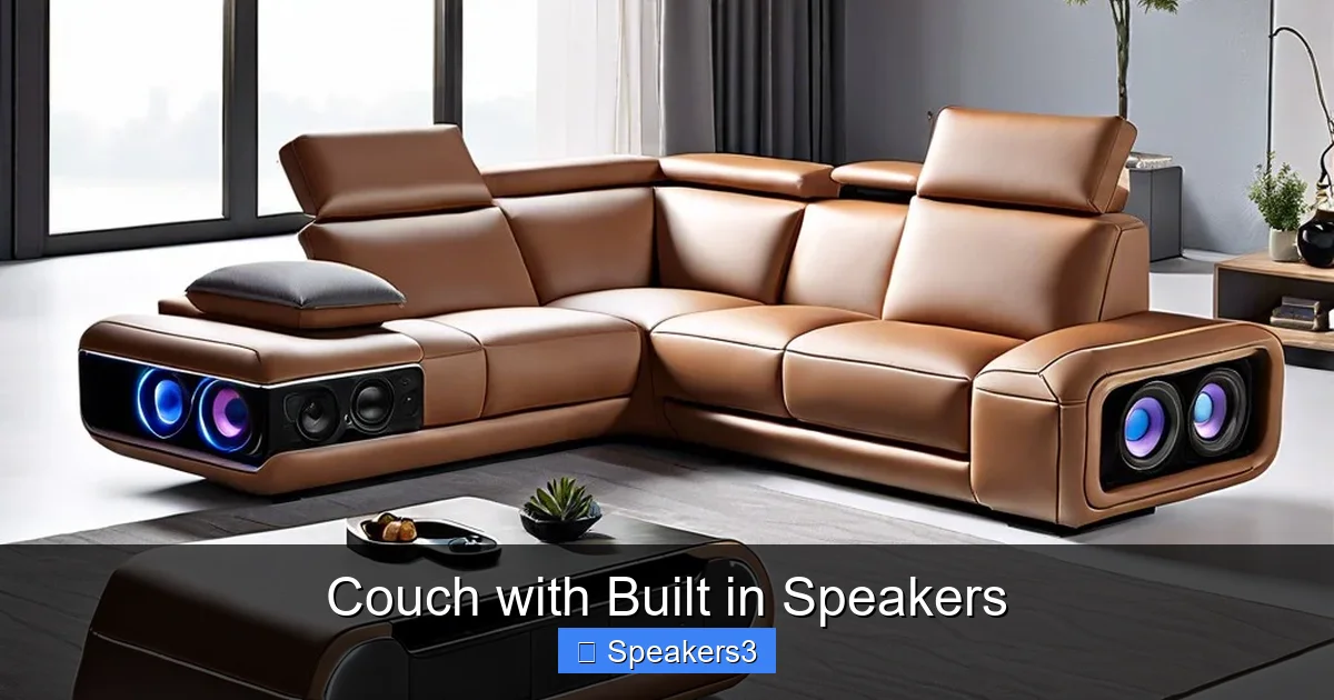 Couch with Built in Speakers