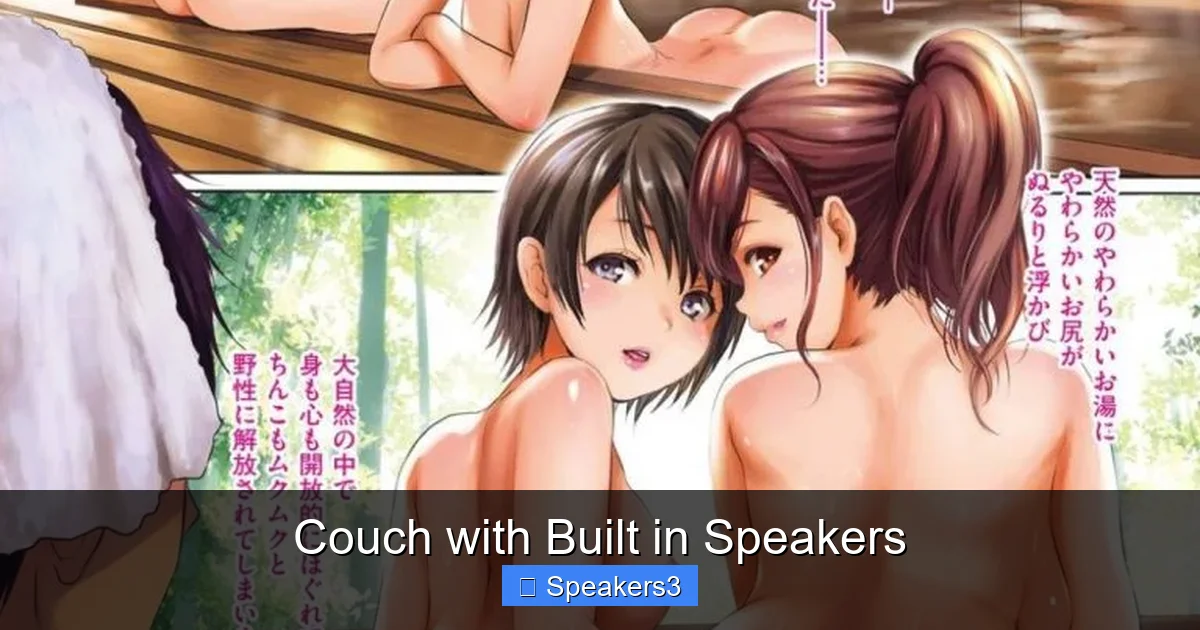 Couch with Built in Speakers