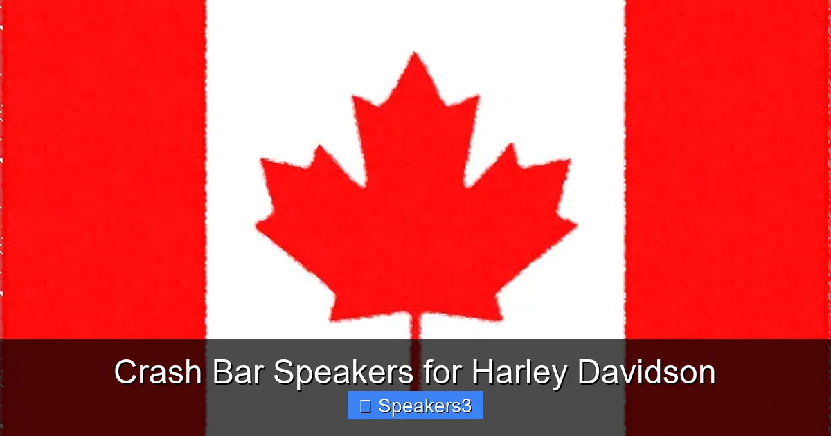 Crash Bar Speakers for Harley Davidson