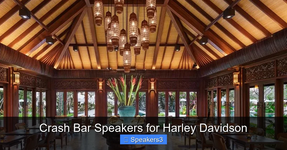 Crash Bar Speakers for Harley Davidson