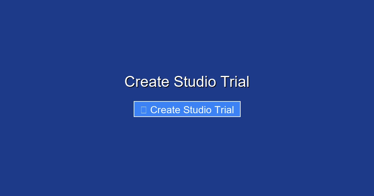 Create Studio Trial