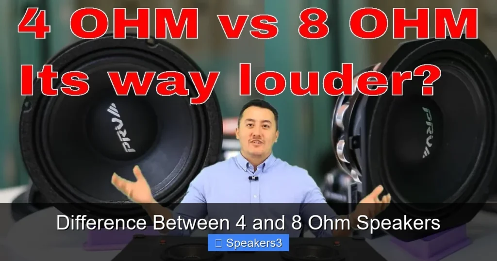 Difference Between 4 and 8 Ohm Speakers